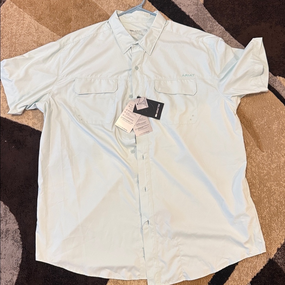 Ariat Light Blue Button-Up Shirt